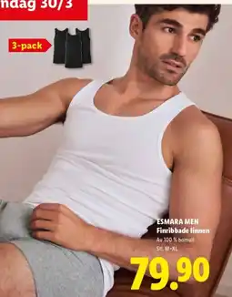 Lidl ESMARA MEN Finribbade linnen erbjuda
