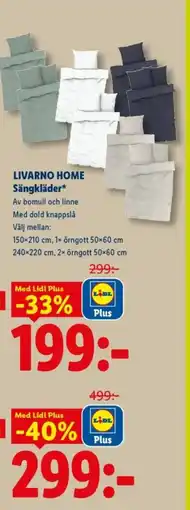 Lidl LIVARNO HOME Sängkläder erbjuda
