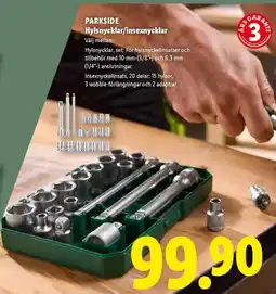 Lidl PARKSIDE Hylsnycklar/insexnycklar erbjuda