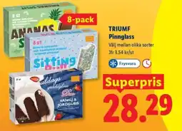 Lidl TRIUMF Pinnglass erbjuda