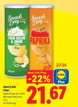 Lidl SNACK DAY Chips erbjuda