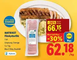 Lidl MATRIKET Fläskytterfilé erbjuda