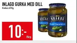 Matdax Krakus Inlagd gurka med dill erbjuda