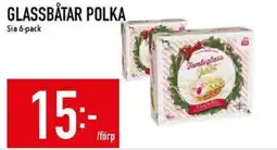 Matdax Glassbåtar polka erbjuda