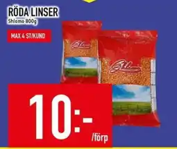 Matdax Shlomo Röda linser erbjuda