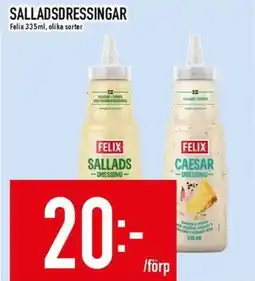 Matdax FELIX Salladsdressingar erbjuda