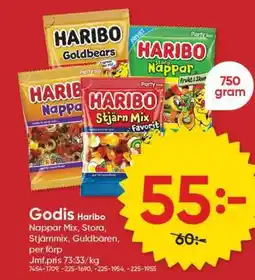 DollarStore Godis Haribo erbjuda
