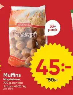 DollarStore Muffins Magdalenas erbjuda