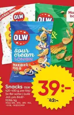 DollarStore Snacks OLW erbjuda