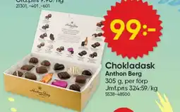 DollarStore Chokladask Anthon Berg erbjuda