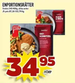 Matdax Findus Enportionsrätter erbjuda