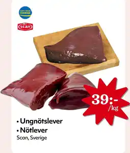 MatArket Ungnötslever • Nötlever erbjuda