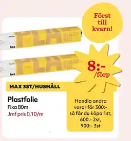 MatArket Fixa Plastfolie erbjuda