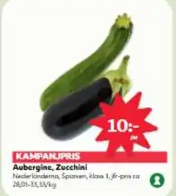Hemköp KAMPANJPRIS Aubergine, Zucchini erbjuda