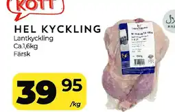 Matrix Butikerna Hel kyckling erbjuda