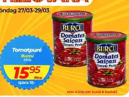 Matrix Butikerna Tomatpuré Burcu erbjuda