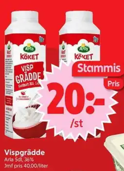 Nya Pulsen Vispgrädde erbjuda