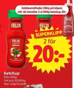 Nya Pulsen Ketchup erbjuda