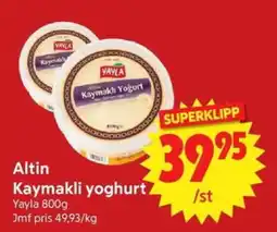 Nya Pulsen Altin Kaymakli yoghurt. erbjuda