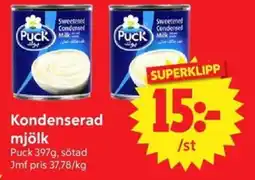 Nya Pulsen Kondenserad mjölk erbjuda