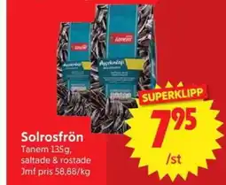 Nya Pulsen Solrosfrön erbjuda