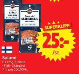 Nya Pulsen Salami erbjuda