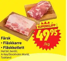 Nya Pulsen Färsk • Fläskkotlett Hel bit, benfri, erbjuda