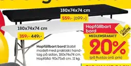 Rusta Hopfällbart bord erbjuda
