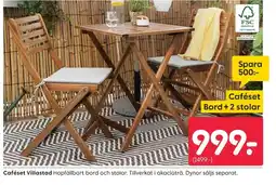 Rusta Caféset Villastad erbjuda