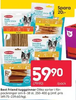 Rusta Best Friend tuggpinnar erbjuda