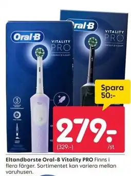 Rusta Eltandborste Oral-B Vitality PRO erbjuda