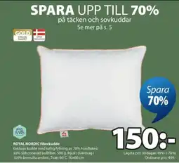 JYSK ROYAL NORDIC fiberkudde erbjuda