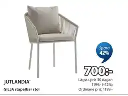 JYSK GILJA stapelbar stol erbjuda