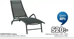 JYSK NORDSTRAND solsäng erbjuda