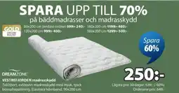 JYSK VESTREFJORDEN madrasskydd erbjuda