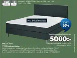 JYSK TYSSA kontinentalsäng erbjuda