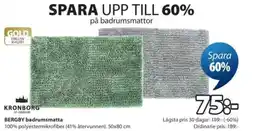 JYSK BERGBY badrumsmatta erbjuda