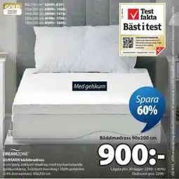 JYSK GURSKEN bäddmadrass erbjuda