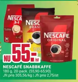 ÖoB Nescafé snabbkaffe erbjuda