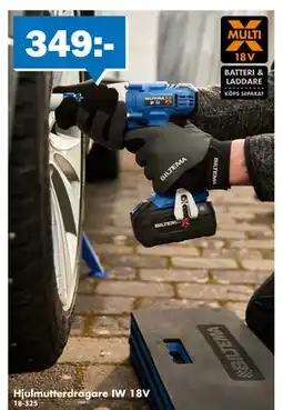 Biltema Hjulmutterdragare IW 18V erbjuda