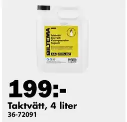 Biltema Taktvätt, 4 liter erbjuda
