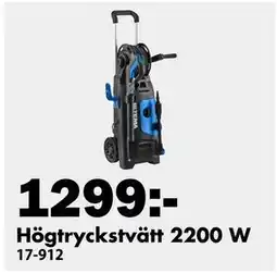 Biltema Högtryckstvätt 2200 W erbjuda