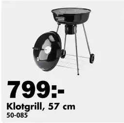 Biltema Klotgrill, 57 cm erbjuda