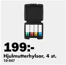 Biltema Hjulmutterhylsor, 4 st erbjuda