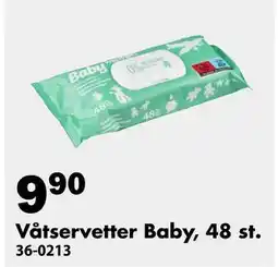 Biltema Våtservetter Baby, 48 st erbjuda
