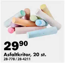 Biltema Asfaltkritor, 20 st erbjuda