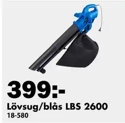 Biltema Lövsug/blås LBS 2600 erbjuda