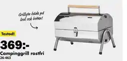 Biltema Campinggrill rostfri erbjuda