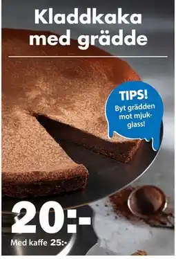 Biltema Kladdkaka med grädde erbjuda