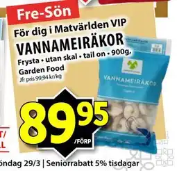 Matvärlden Tensta VANNAMEIRÄKOR erbjuda
